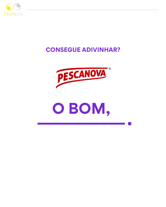 Logótipo da Pescanova com a frase "O bom, ___"